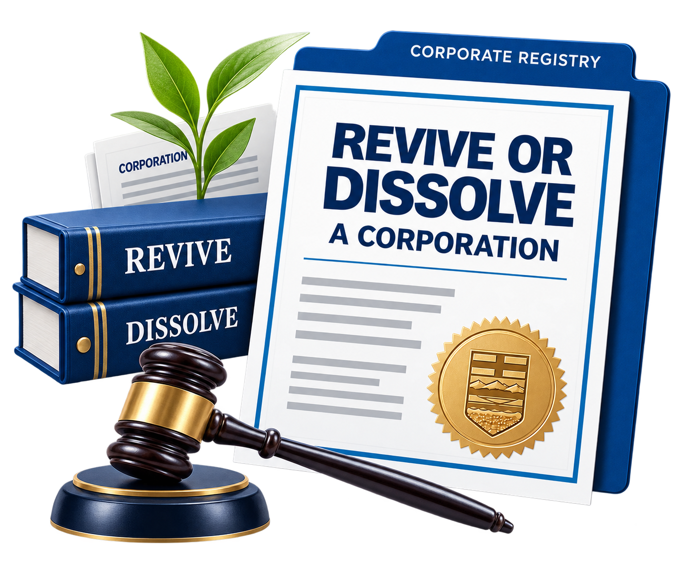 Revive or dissolve an Alberta corporation at Riverbend Registries