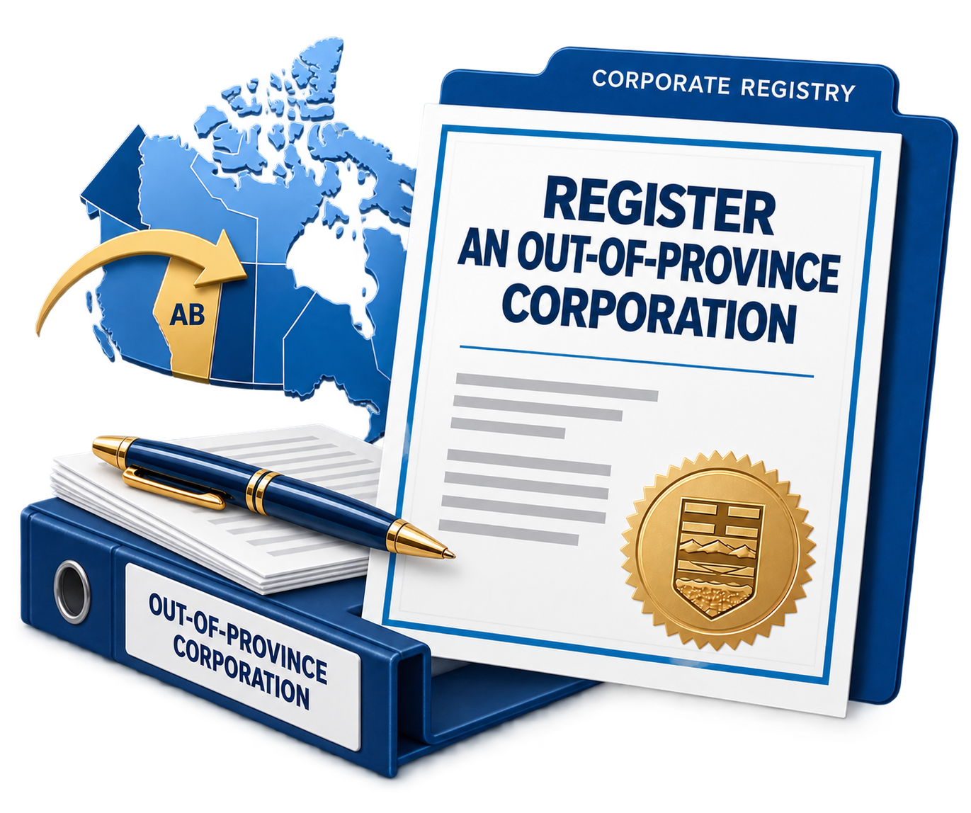 Register an out-of-province corporation in Alberta at Riverbend Registries