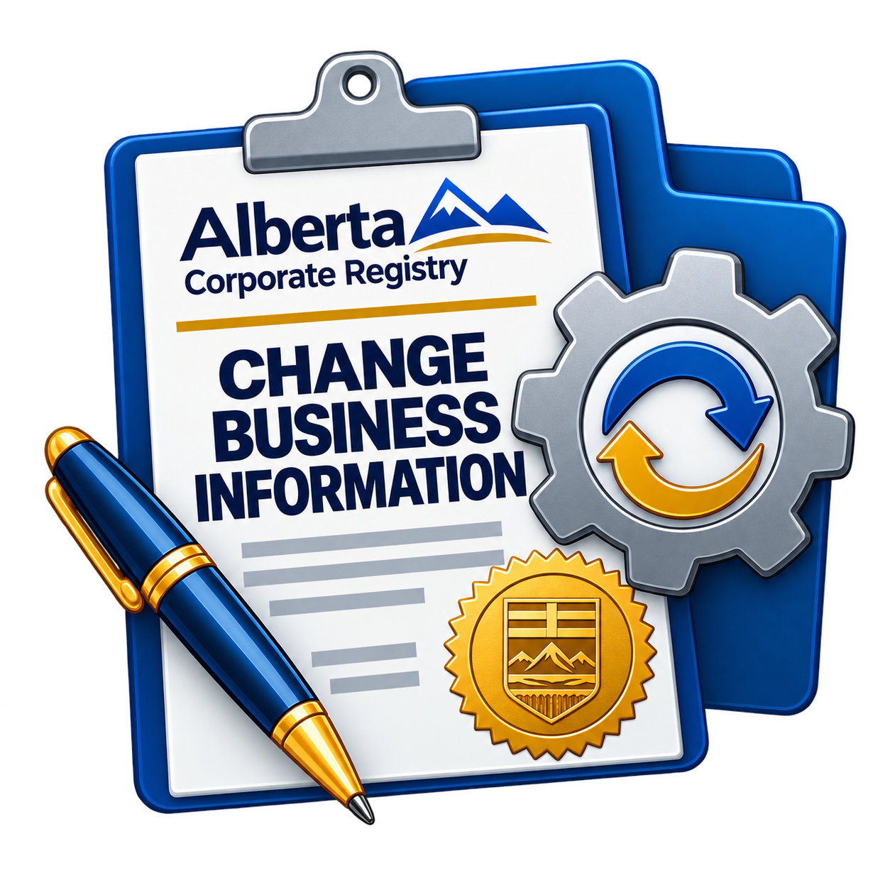 Update Alberta business registration information at Riverbend Registries