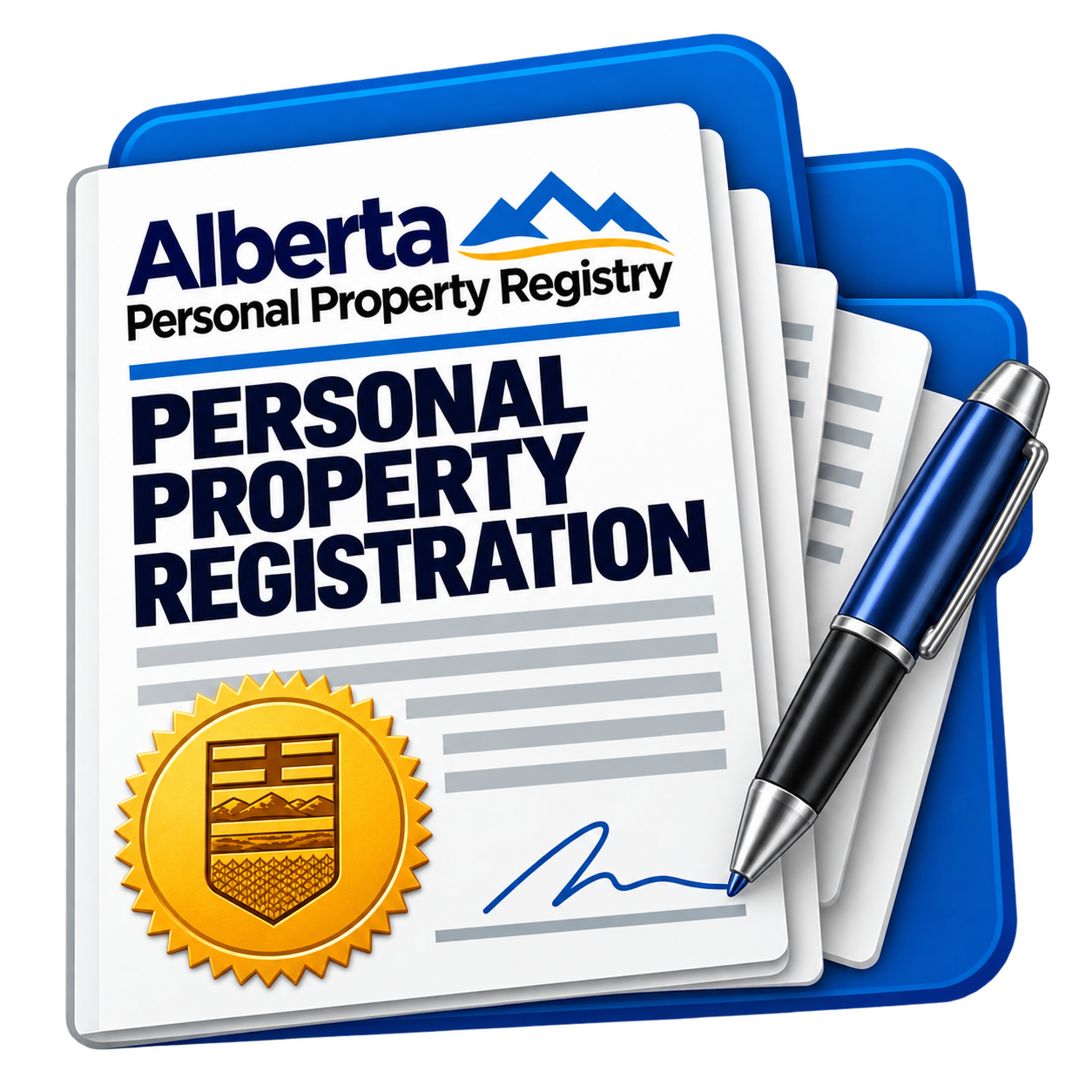 Alberta personal property registry registration at Riverbend Registries