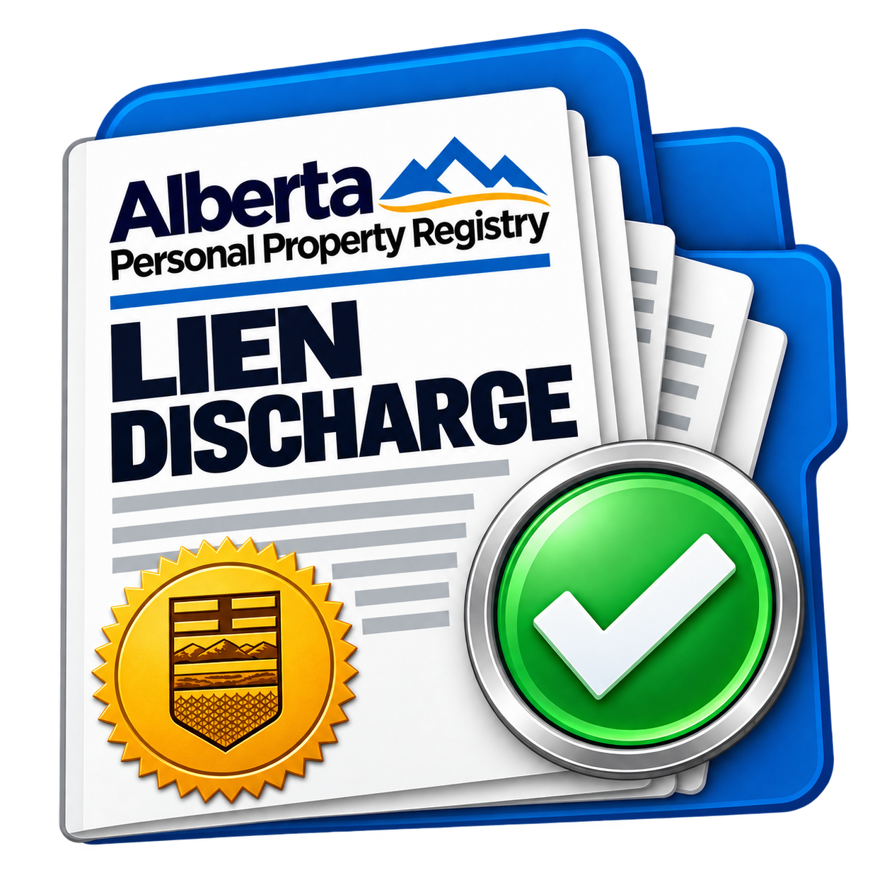 Discharge an Alberta lien registration at Riverbend Registries