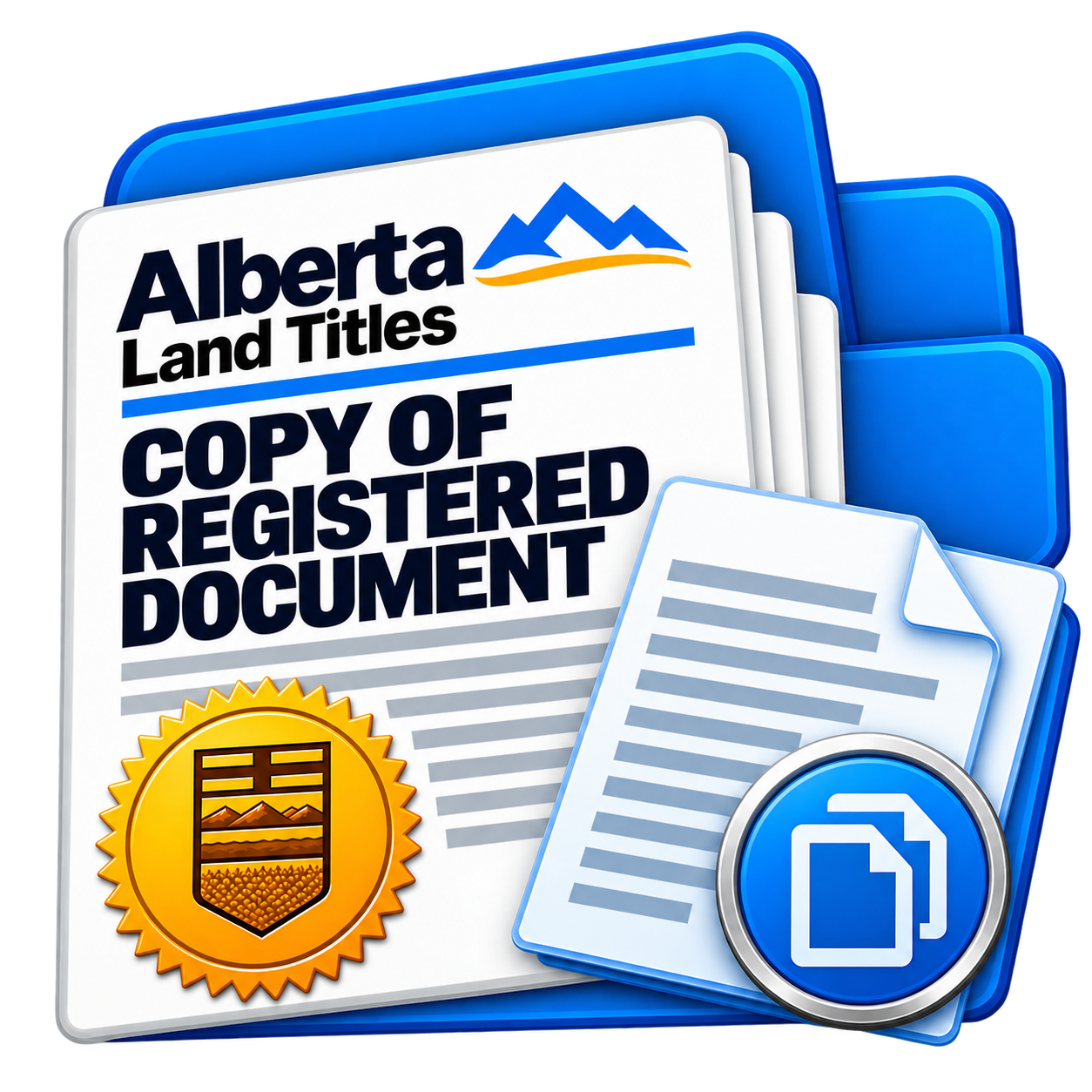 Obtain a copy of an Alberta land title registered document at Riverbend Registries