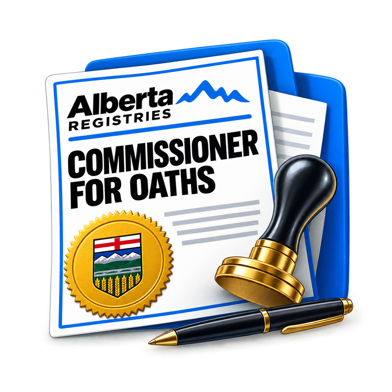 Commissioner for Oaths services at Riverbend Registries in Calgary