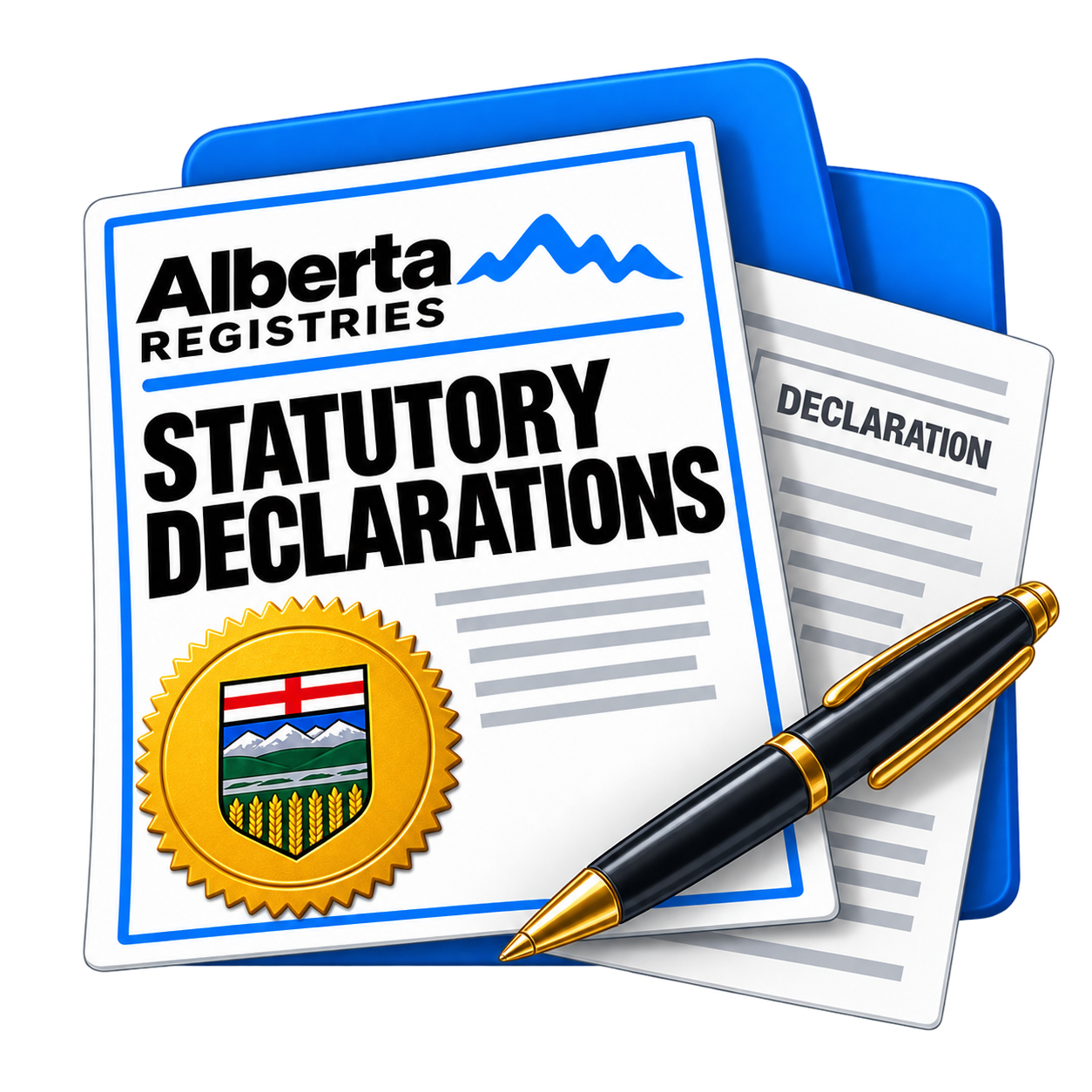 Statutory declaration services at Riverbend Registries in Calgary