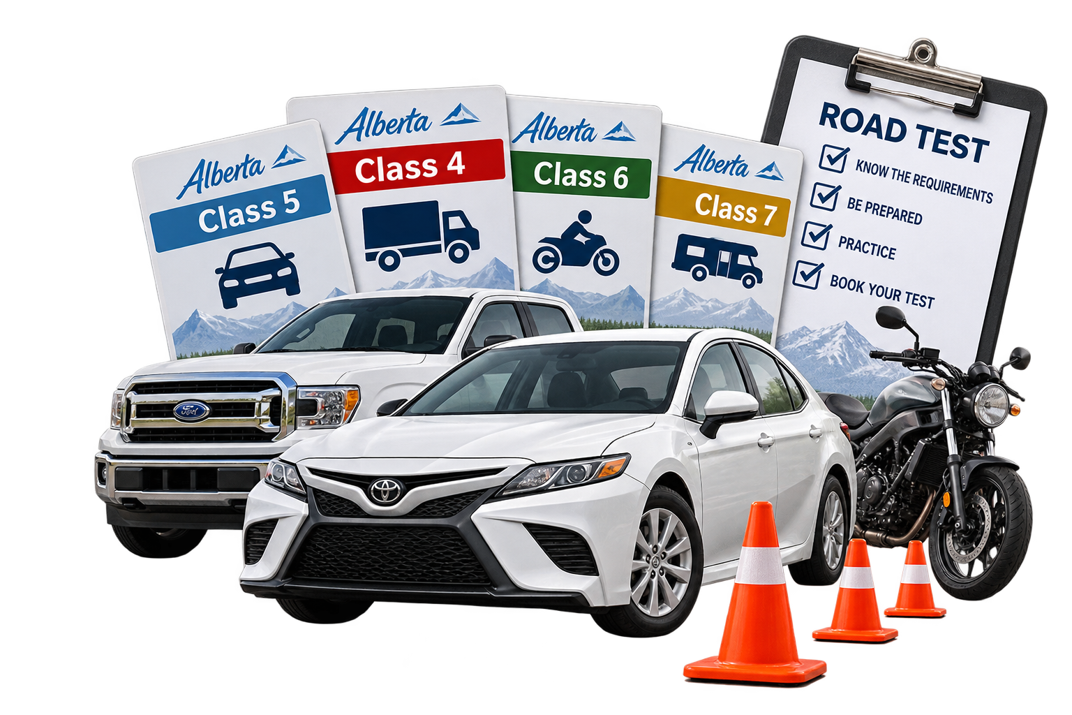 Alberta road test options and driver licence