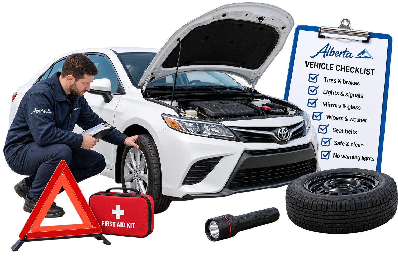 Vehicle requirements for an Alberta road test
