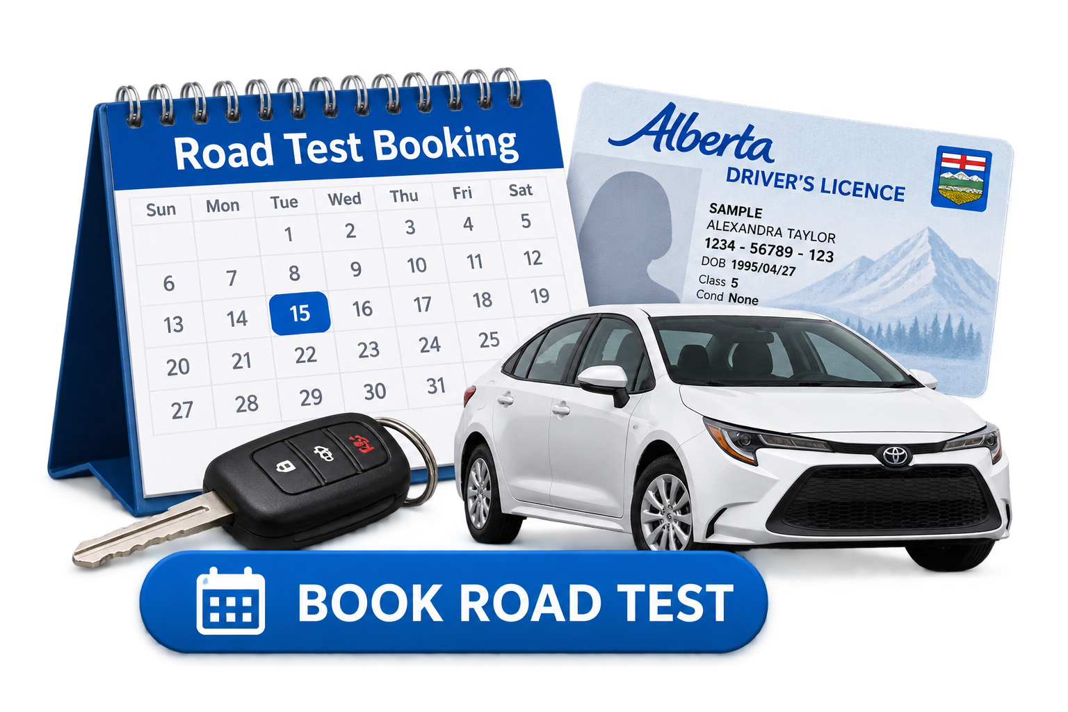 Book an Alberta road test at Riverbend Registries