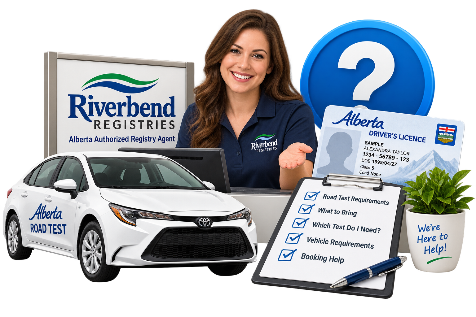 Road test information and assistance at Riverbend Registries