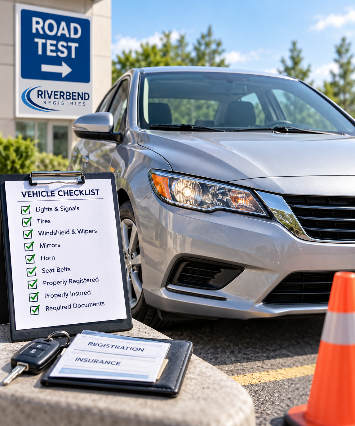 Vehicle safety requirements for an Alberta road test