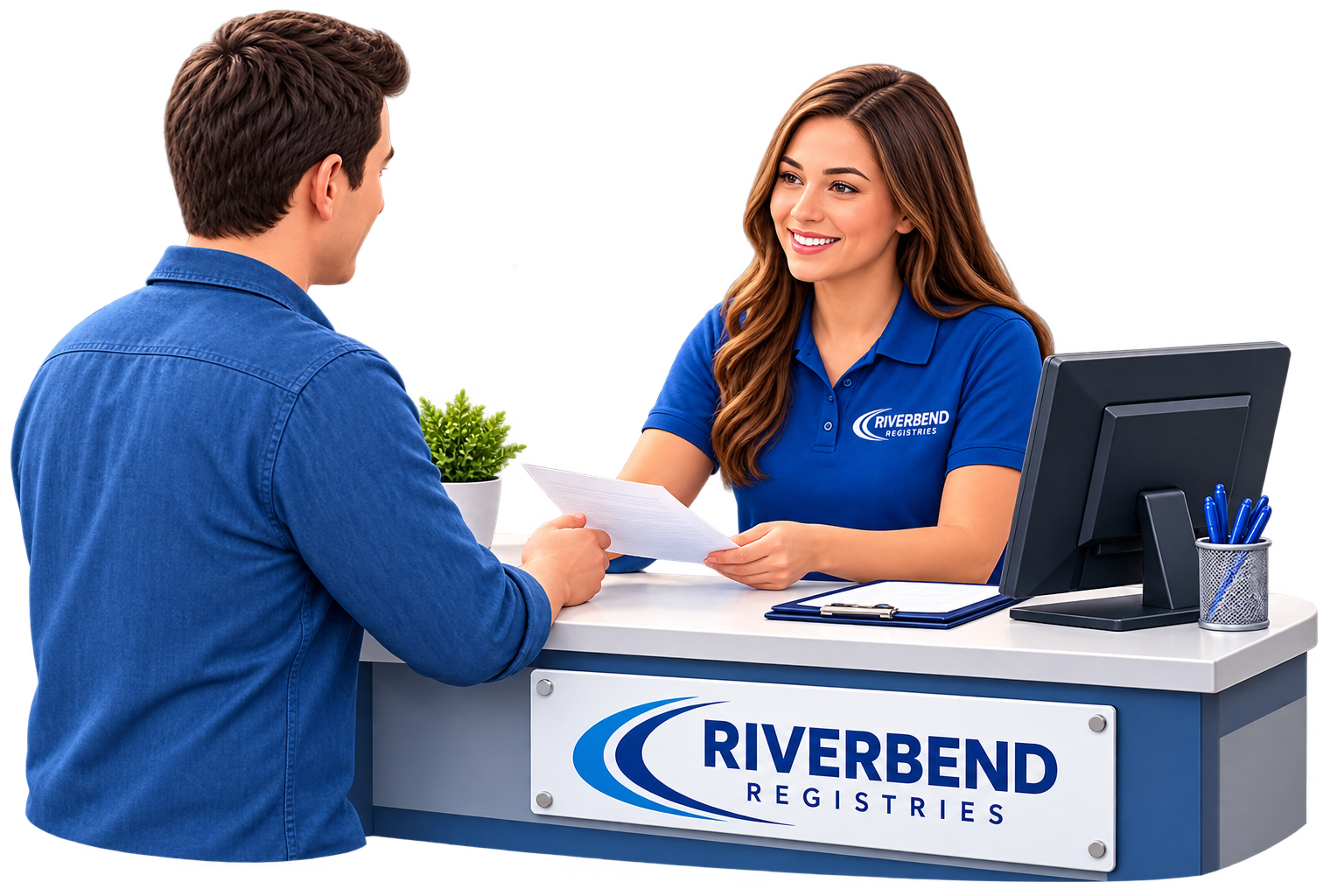 Friendly service at Riverbend Registries