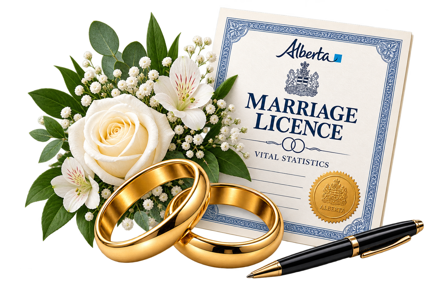 Alberta marriage licence and marriage services