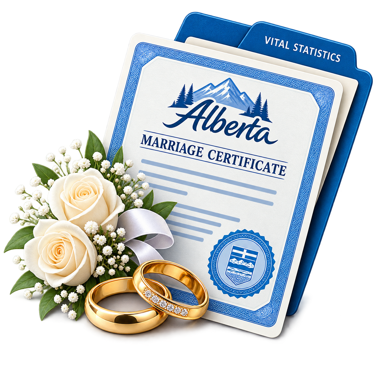 Alberta marriage certificate application
