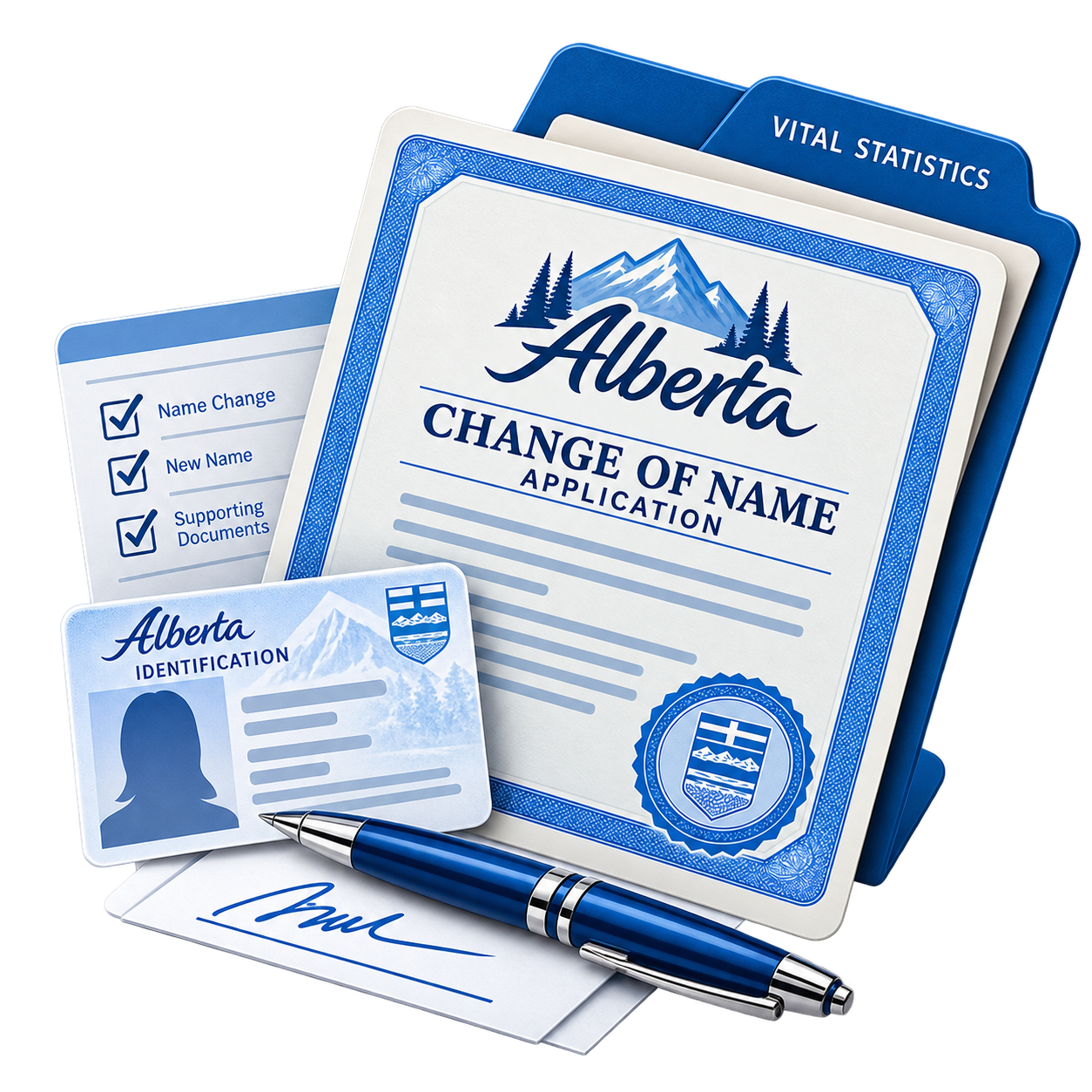 Alberta legal change of name application
